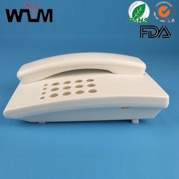 plastic parts mould white ABS landline telephone parts plastic casing